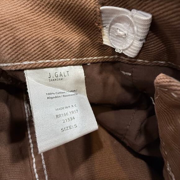 Brandy Melville John Galt EUC Crispina Carpenter Jeans Camel Brown Sz Sml Grunge - Picture 10 of 14